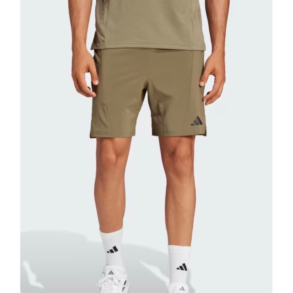 adidas Designed for Training Workout Shorts – Olive Strata – 7" – Size Medium